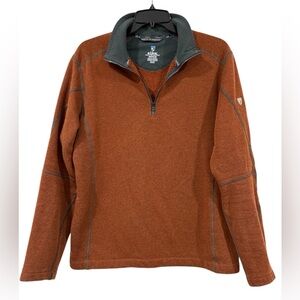 Kuhl Revel Men’s 1/4 Zip Pullover Brown Size M